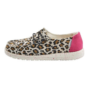 HeyDude Youth Wendy Loafers Cheetah Print